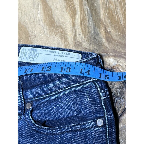Diesel Jeans Women 27x32 Grupee Super Slim Skinny Low Waist Blue @Bagjean - Picture 4 of 7
